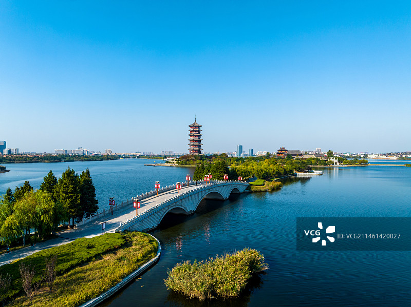 青岛胶州少海湿地公园图片素材