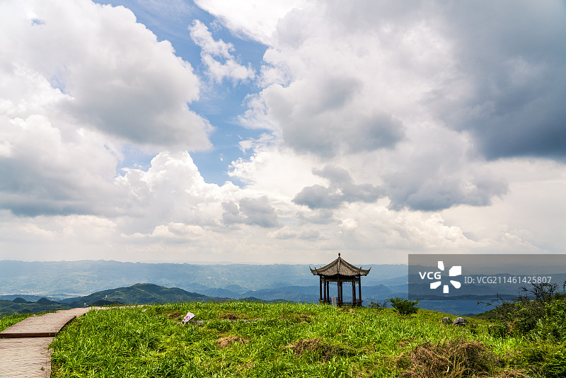 贵州六盘水乌蒙山区韭菜坪图片素材