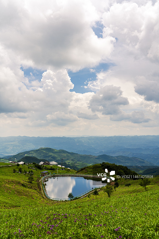 贵州六盘水乌蒙山区韭菜坪图片素材