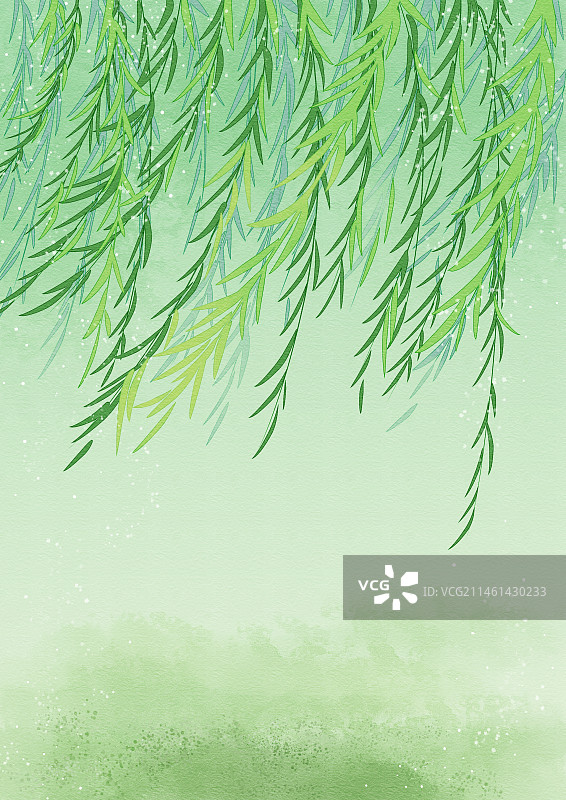 垂柳依依图片素材