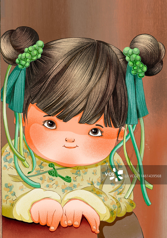 可爱的女孩儿图片素材