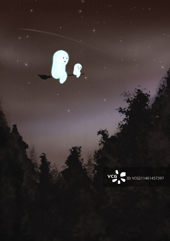 万圣节夜行者-外出图片素材