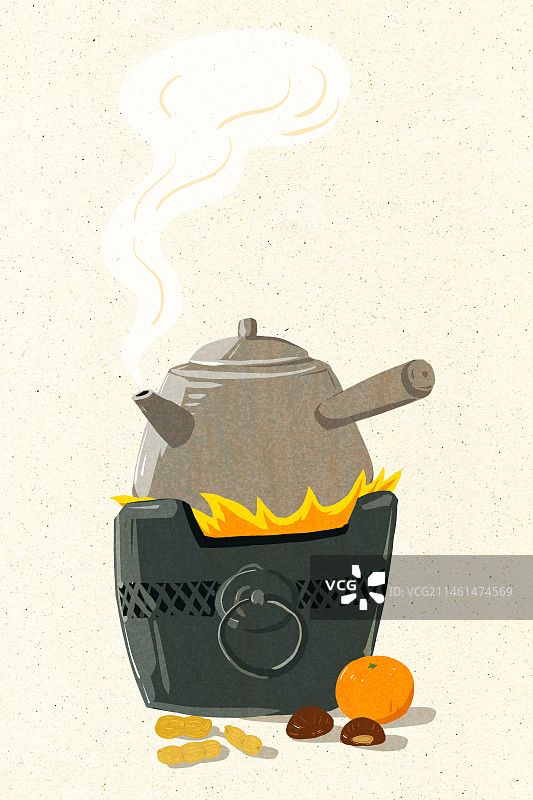 围桌煮茶图片素材