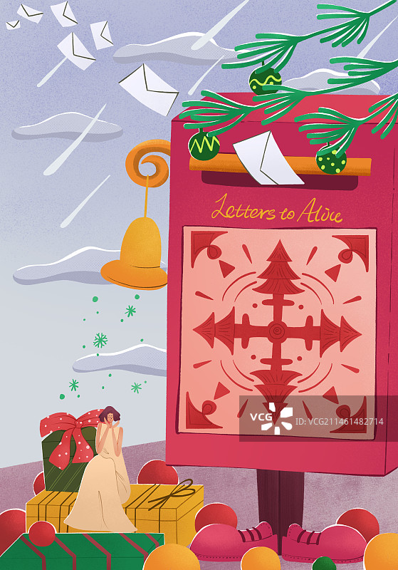 圣诞节插画图片素材