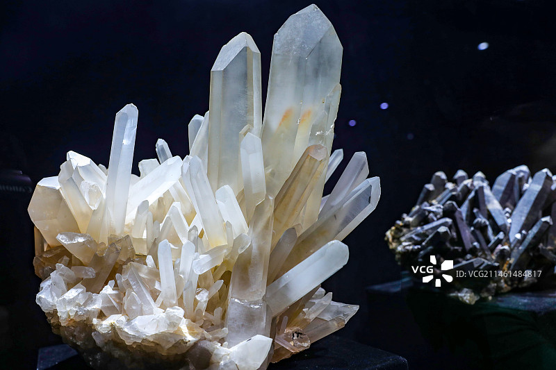 水晶，拍摄于中国水晶之都博物馆图片素材