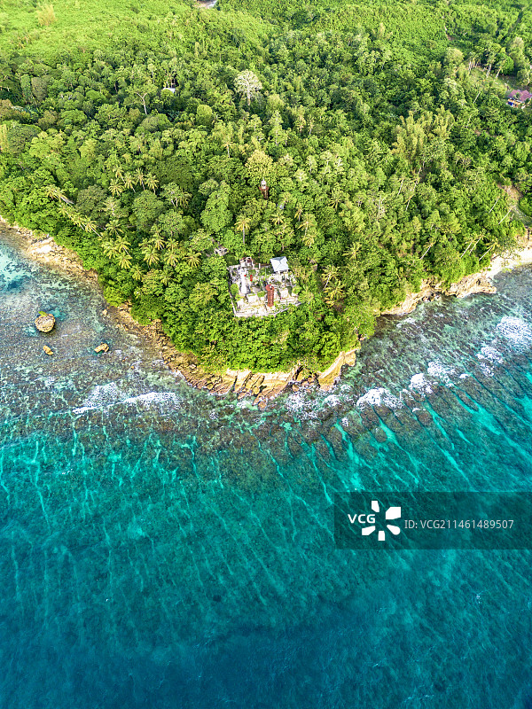 菲律宾航拍海岸素材图片素材