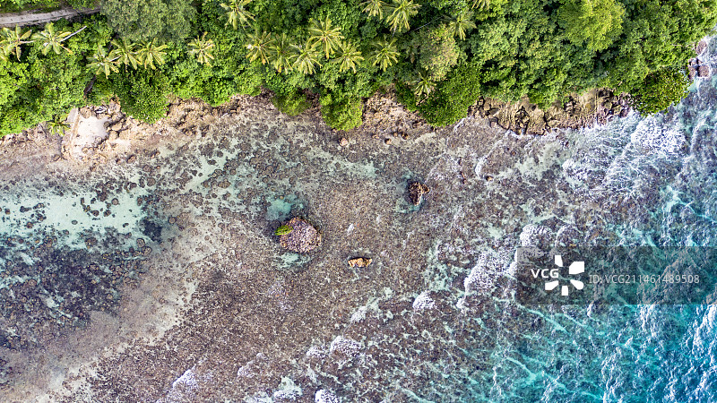 菲律宾航拍海岸素材图片素材