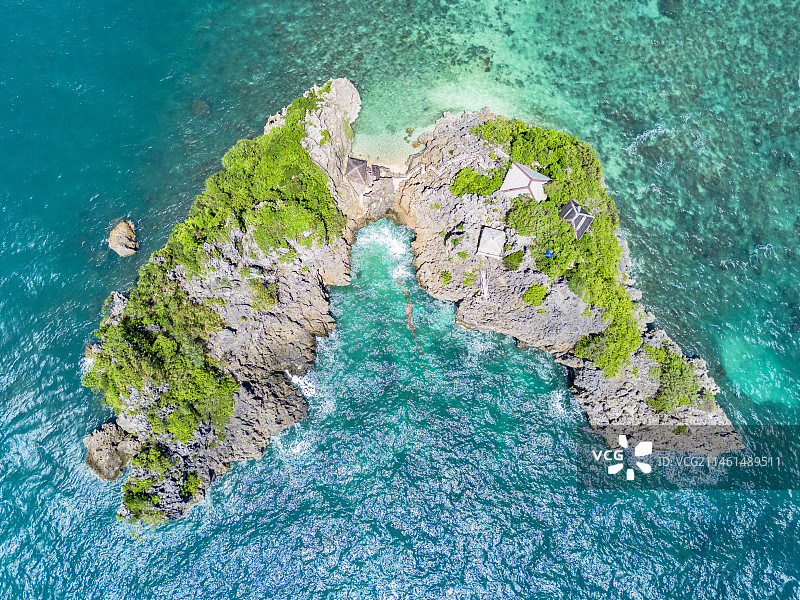 菲律宾航拍海岸素材图片素材