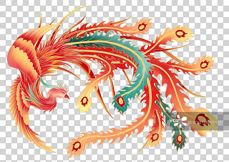 国潮风凤凰图片素材