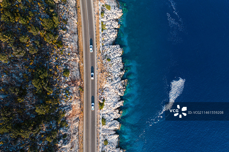 海边公路图片素材