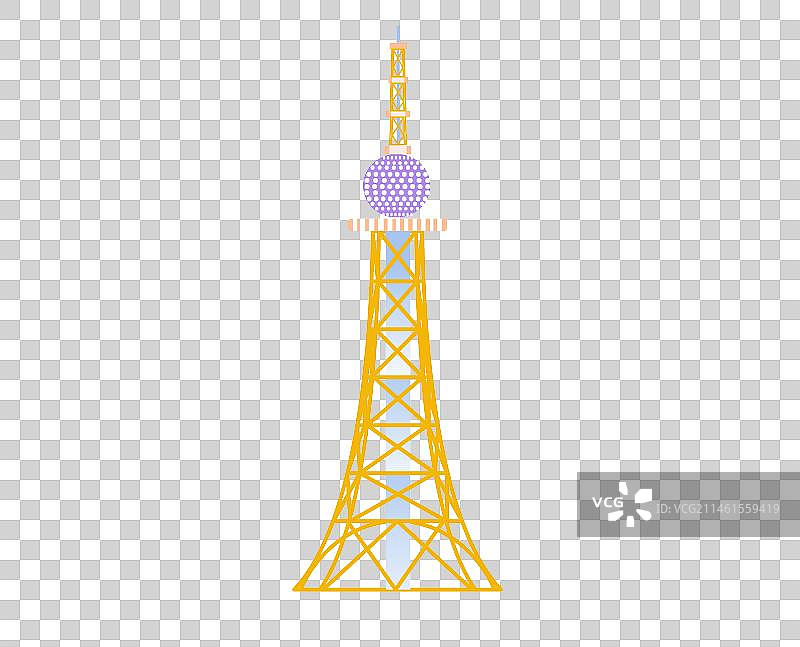 免扣元素青岛电视塔图片素材