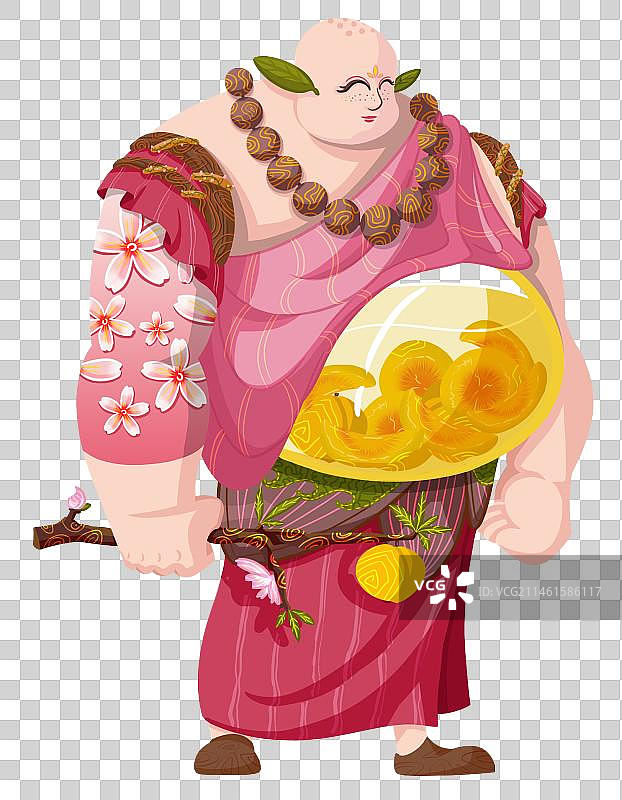 黄桃罐头拟人角色设计图片素材