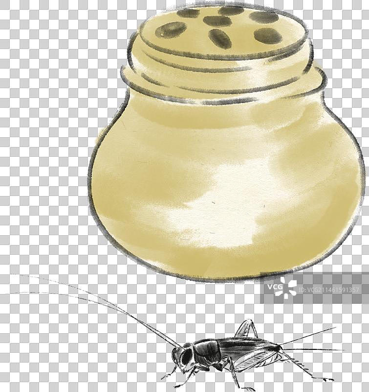 养蝈蝈斗蟋蟀传统民俗元素图片素材