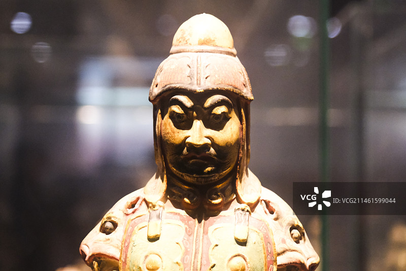 陕西省西安市陕西历史博物馆馆藏珍宝陶器图片素材