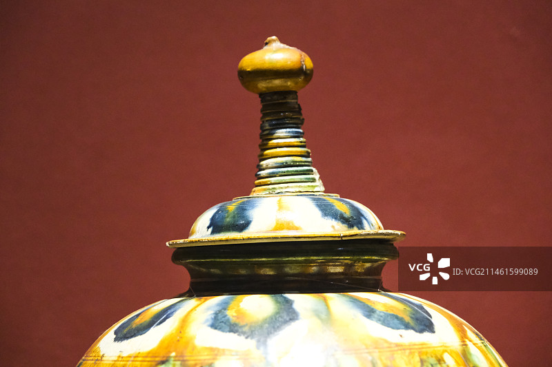 陕西省西安市陕西历史博物馆馆藏珍宝陶器图片素材