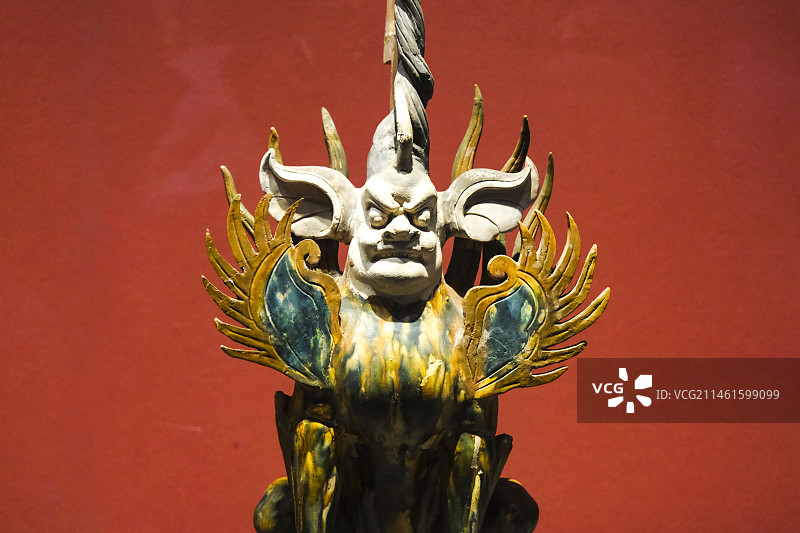 陕西省西安市陕西历史博物馆馆藏珍宝陶器图片素材