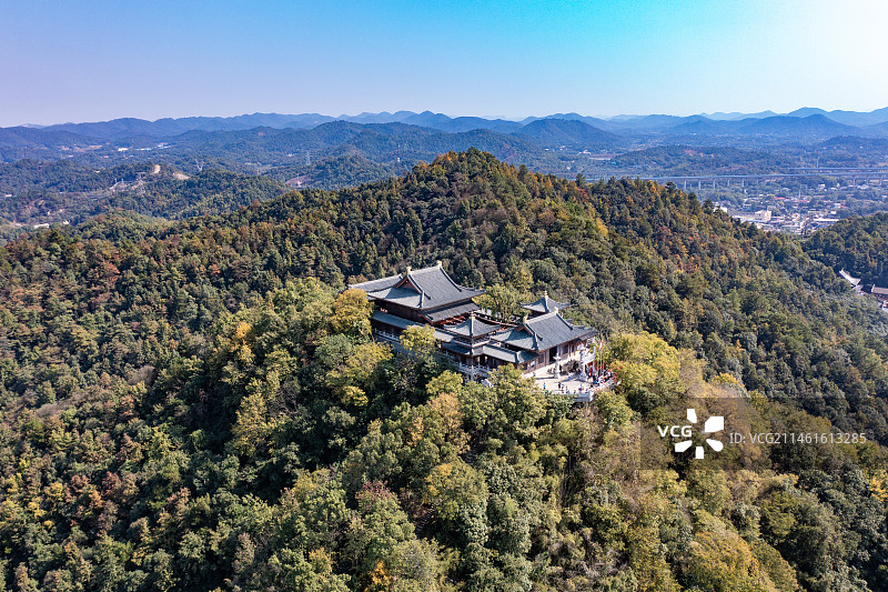 航拍湖南湘潭昭山风景区图片素材