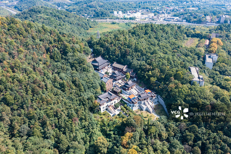 航拍湖南湘潭昭山风景区图片素材