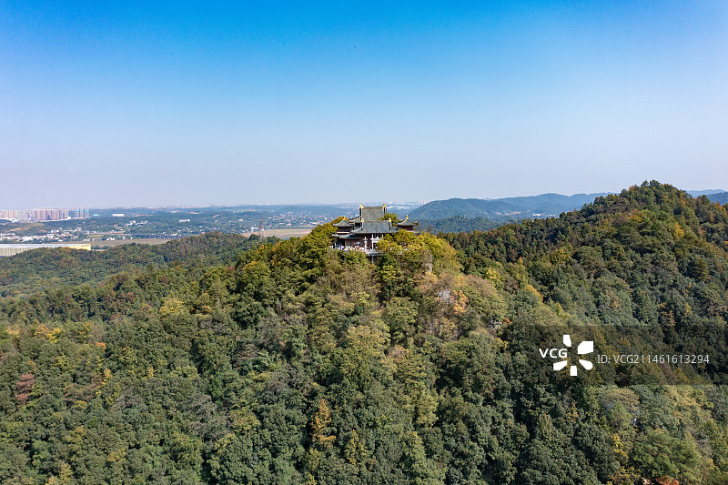 航拍湖南湘潭昭山风景区图片素材