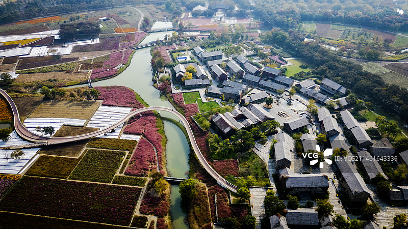 航拍“衲田花海”图片素材