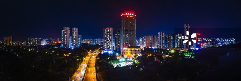 来宾夜色图片素材
