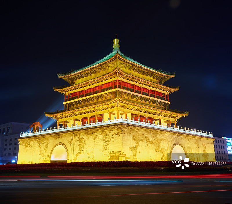 西安钟楼图片素材