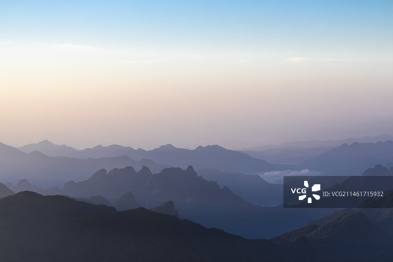 湖北宜昌五峰土家族自治县独岭风光图片素材