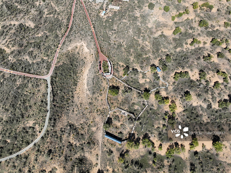 甘肃省武威市古浪县八步沙风光图片素材