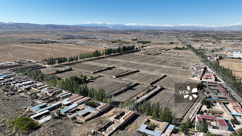 甘肃省武威市古浪县八步沙风光图片素材