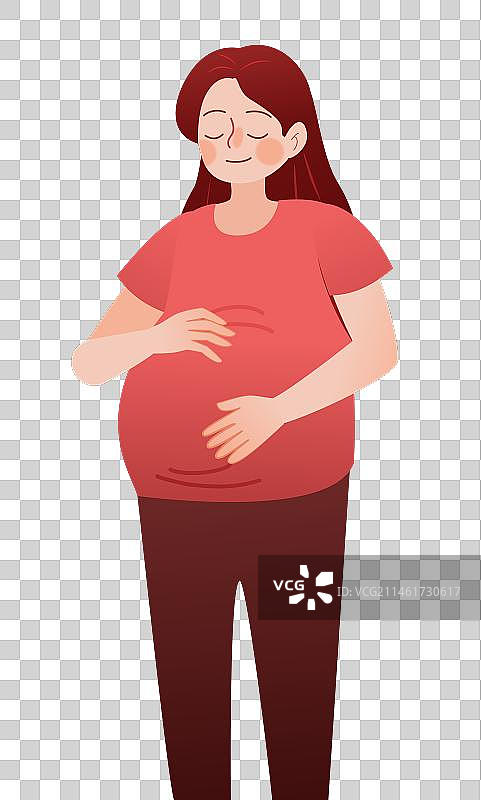 母亲节亲子关系人物插画元素图片素材