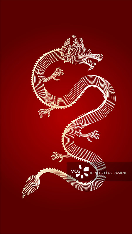 龙年插画图片素材