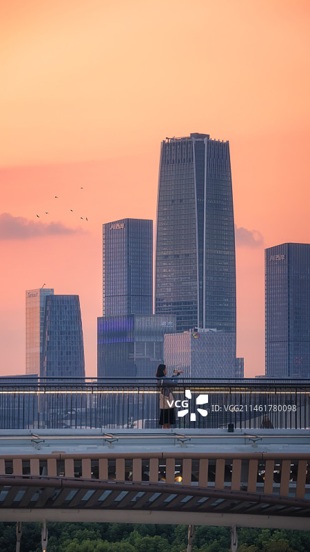 太古里日落图片素材