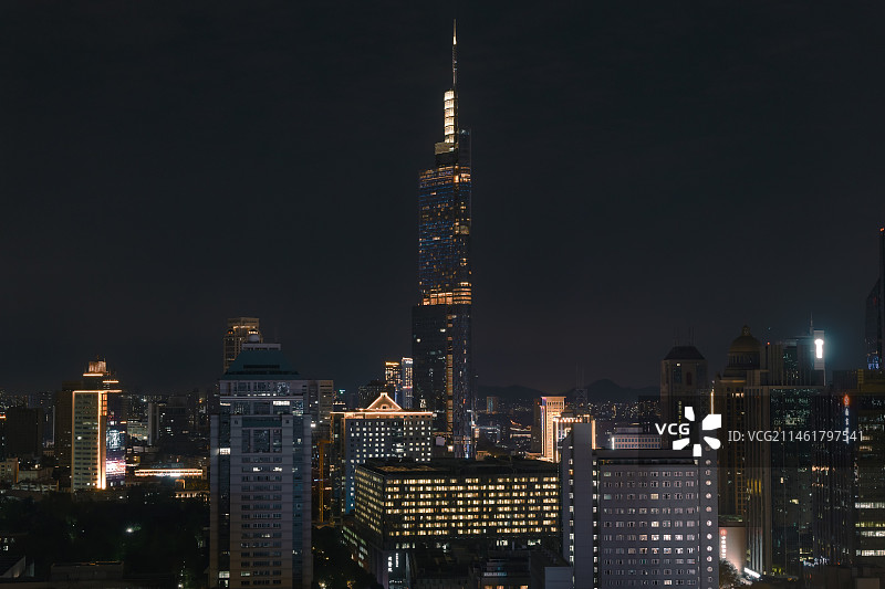 南京市鼓楼区紫峰大厦外景图片素材