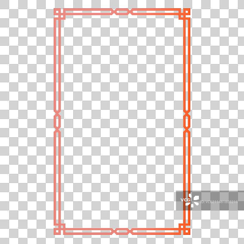 3D立体中国传统风格边框免抠素材图片素材