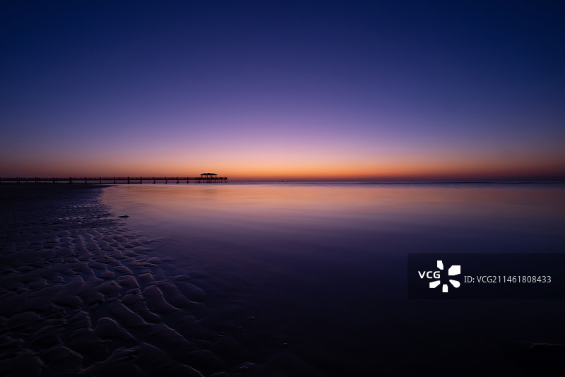 海边黎明时分,宁静,迎接新年图片素材