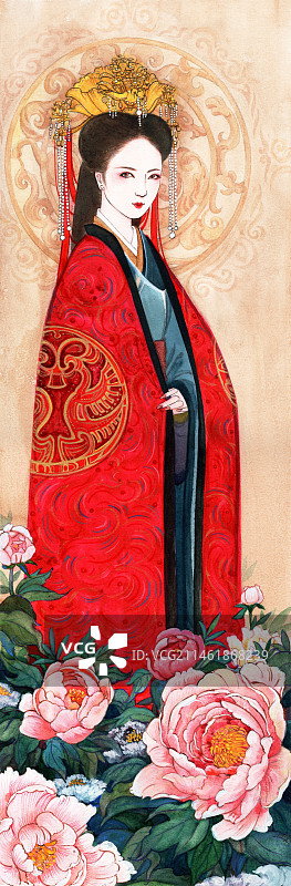 十二花神之四月牡丹：丽娟图片素材