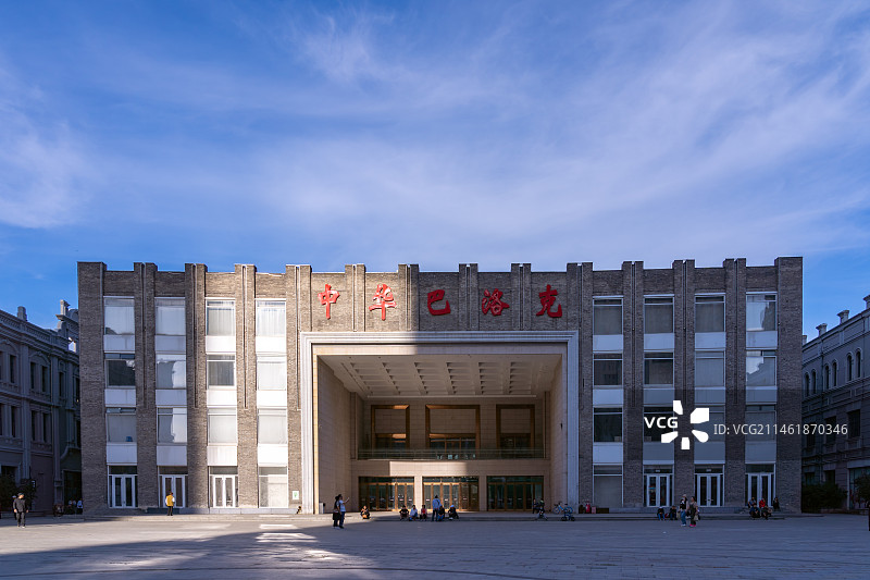 黑龙江哈尔滨老道外中华巴洛克历史街区建筑风景图片素材