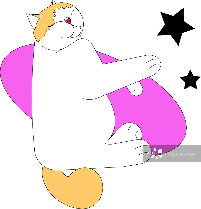 睡觉猫图片素材