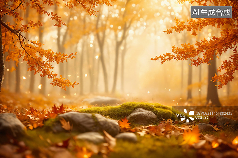 【AI数字艺术】秋意盎然图片素材