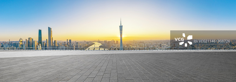 中国广州城市天际线图片素材