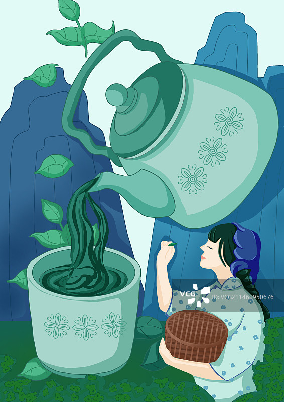 绿茶味道图片素材