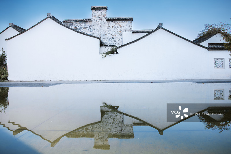 常州市青果巷白墙倒影网红打卡点旅游热点图片素材