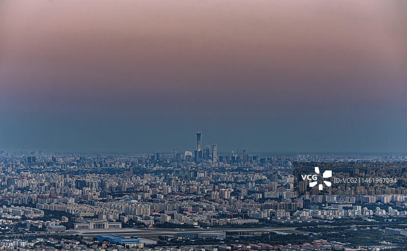 北京国贸CBD城市天际线图片素材