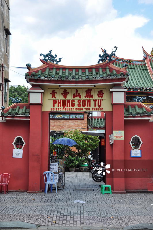 胡志明市西贡凤山寺图片素材