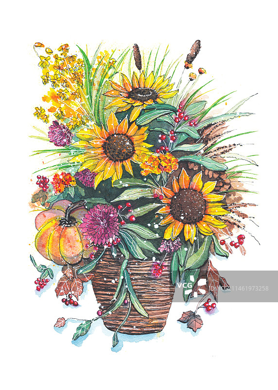 秋日的花图片素材