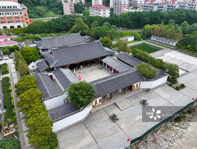 福建省福州市马尾区中国船政文化城航拍图片素材