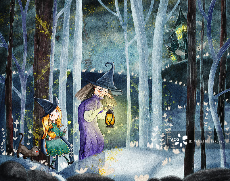 魔法森林图片素材