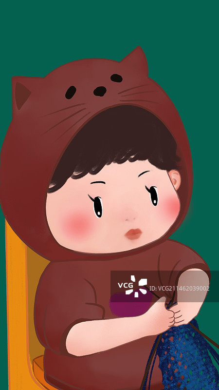 宝妈学习织毛衣图片素材