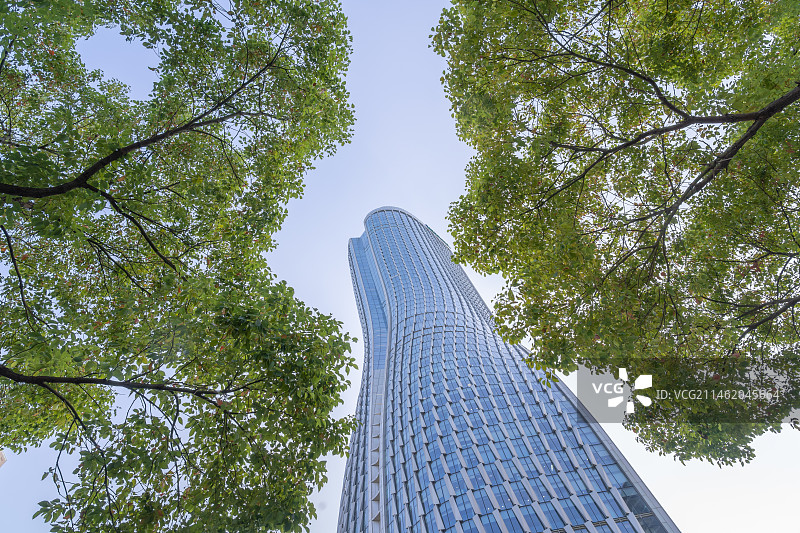 浙江杭州钱江新城来福士中心CBD城市建筑风景图片素材