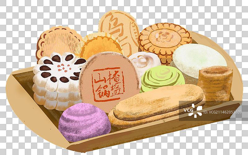 京八件糕点图片素材